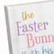 Easter Bunny On His Way 11" x 14" Canvas Wall Art